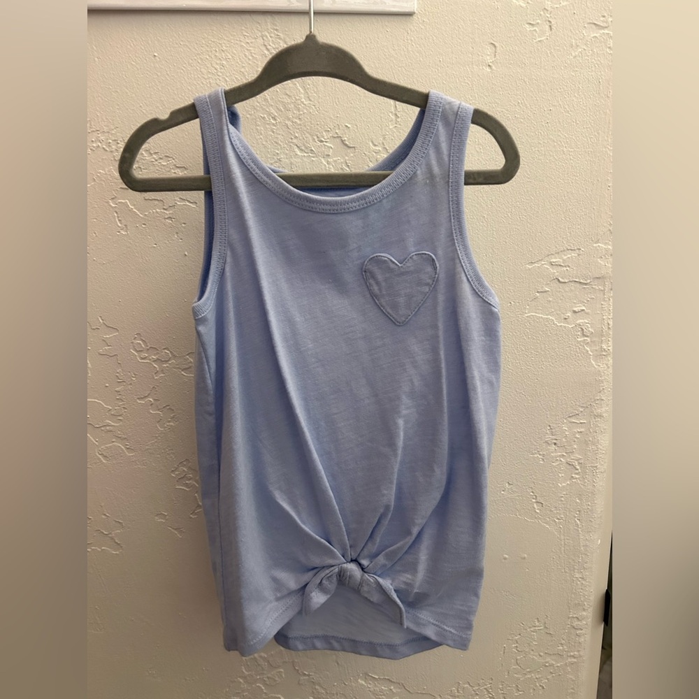 Carter’s Blue Heart Tie-up Top